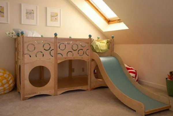 Kids bed with slide &#8211; amazing photos