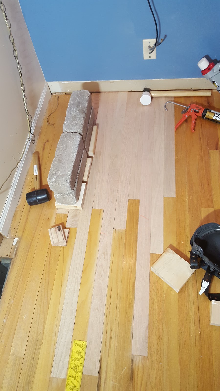 Just Three Things Floor refinishing, wood bleach