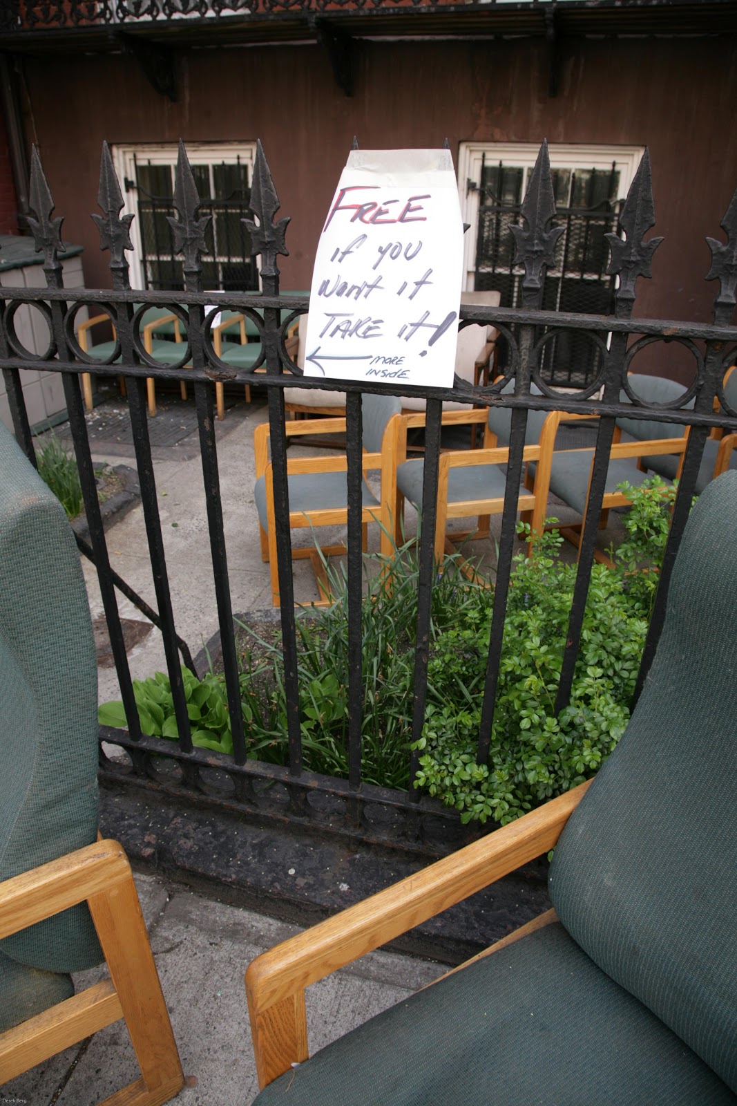 EV Grieve Free chairs (and history!) on Second Avenue