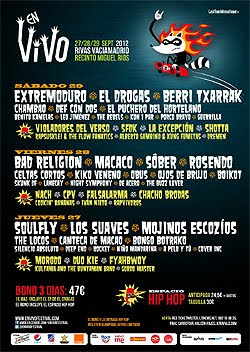 Bad Religion, Soulfly y Los Suaves cierran el cartel del Festival En Vivo