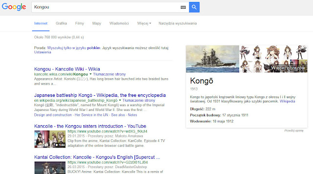 Kongou w Google