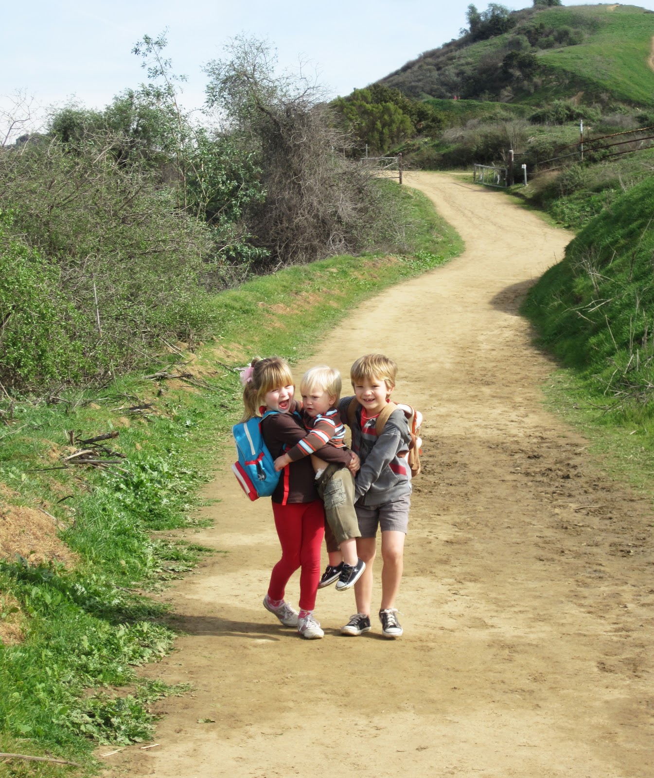 Lilly and the brothers Of Trees and Trails Hellman Wilderness Park