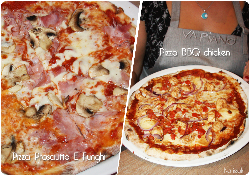 Pizza Prosciutto et BBC chicken  du Restaurant Vapiano