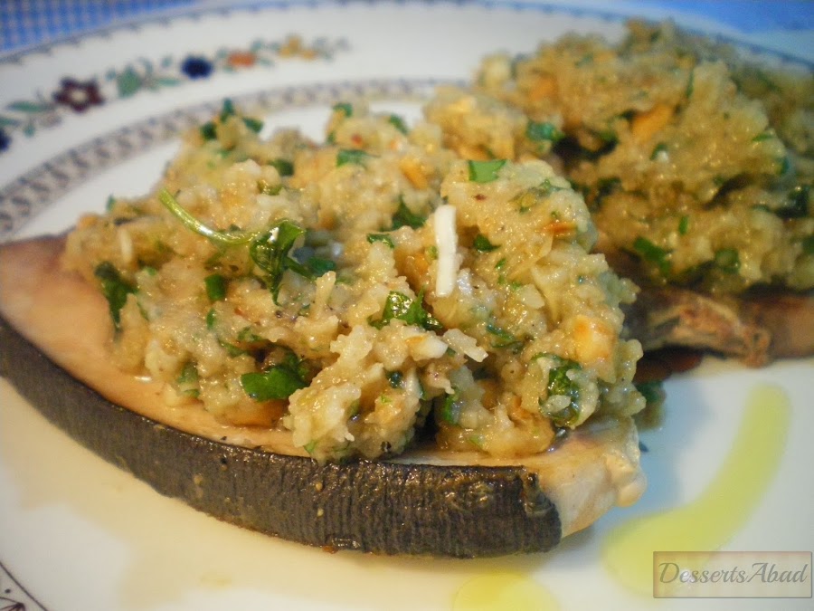 Pez espada al pesto de almendras