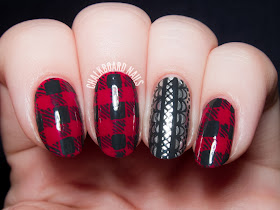 Flannel and Lace by @chalkboardnails