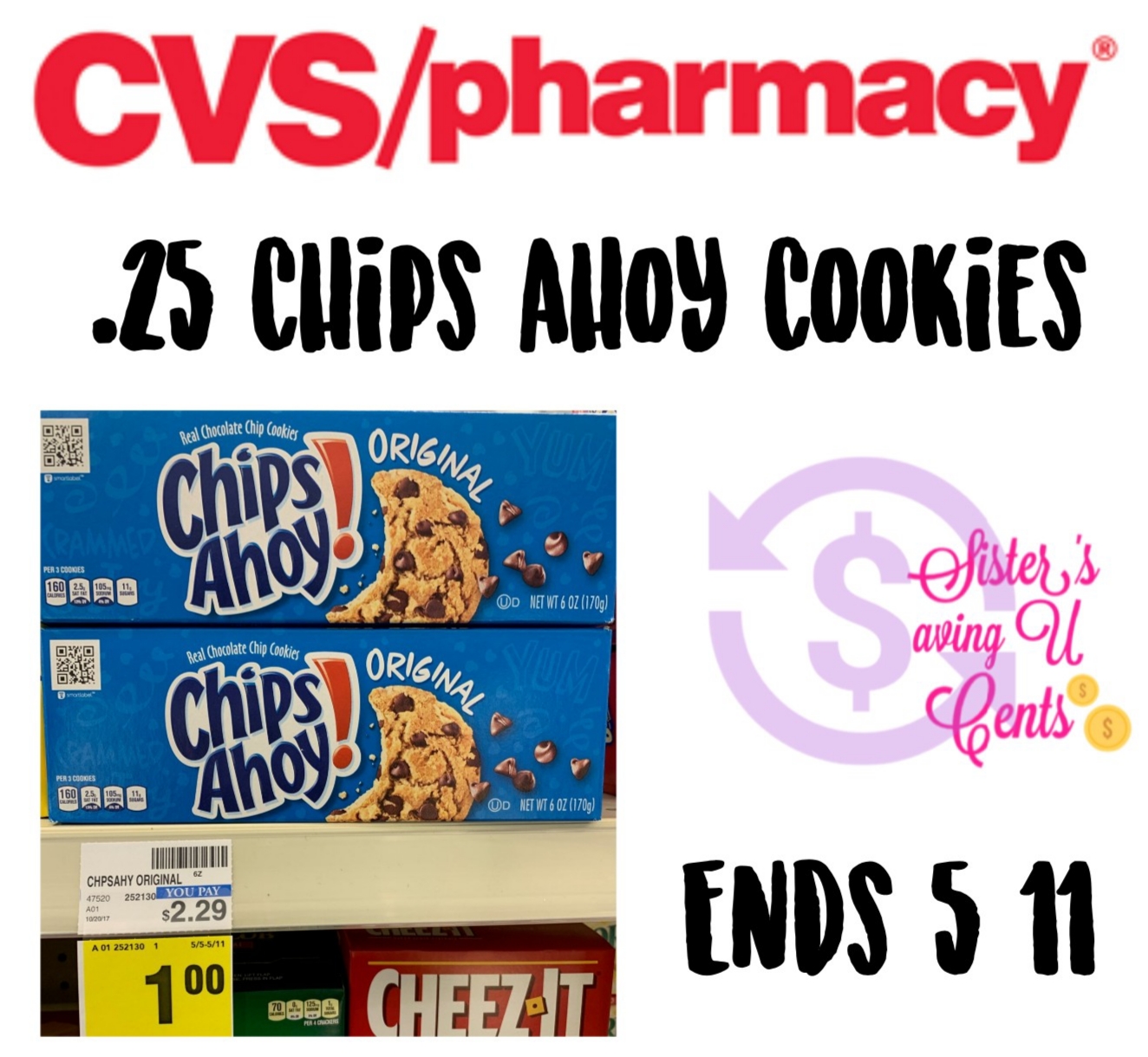 25 Chips Ahoy Cookies At CVS !! image relating to Chips Ahoy Coupons Printable named 25 Chips Ahoy Cookies At CVS !!