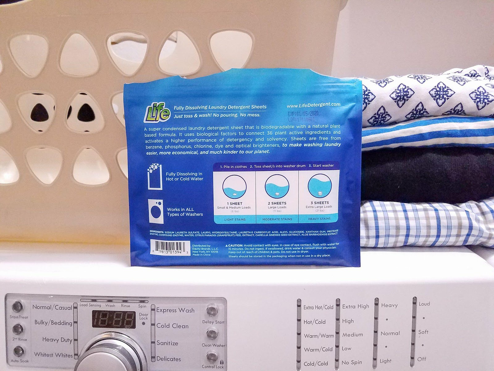 The Littlest Adventures Life Fully Dissolving Laundry Detergent Sheets