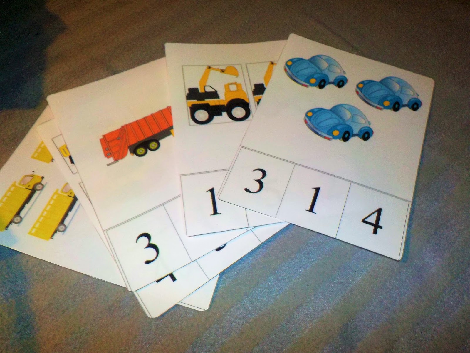 Matematyka z 3 latkiem - karty gratis do pobrania