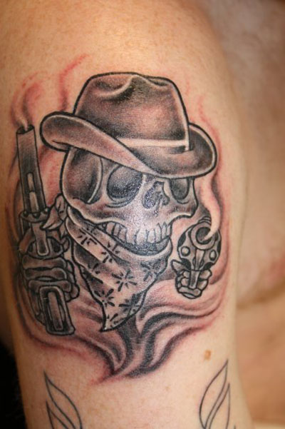 Skulls And Guns Tattoos