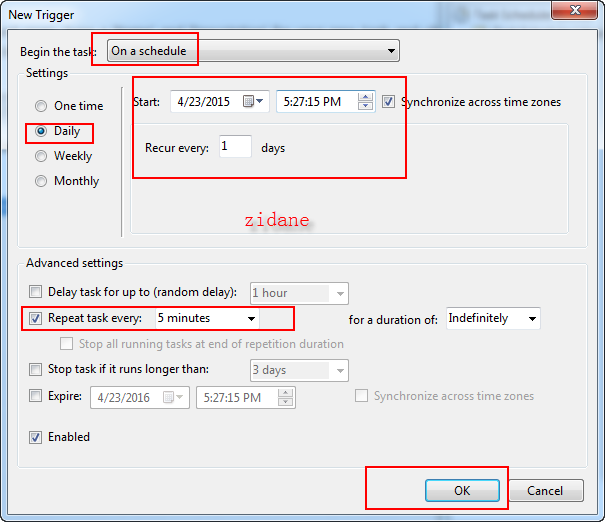 How to run a task, create automated task that runs at set time scheduler in Windows 7