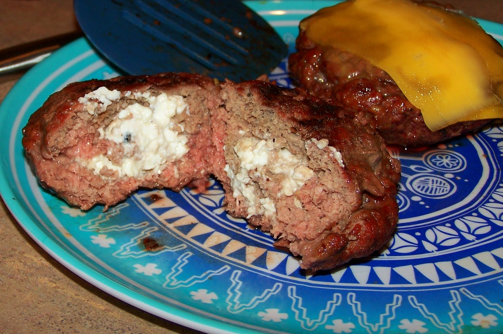 Breaking the Recipe Rut Feta Stuffed Burgers