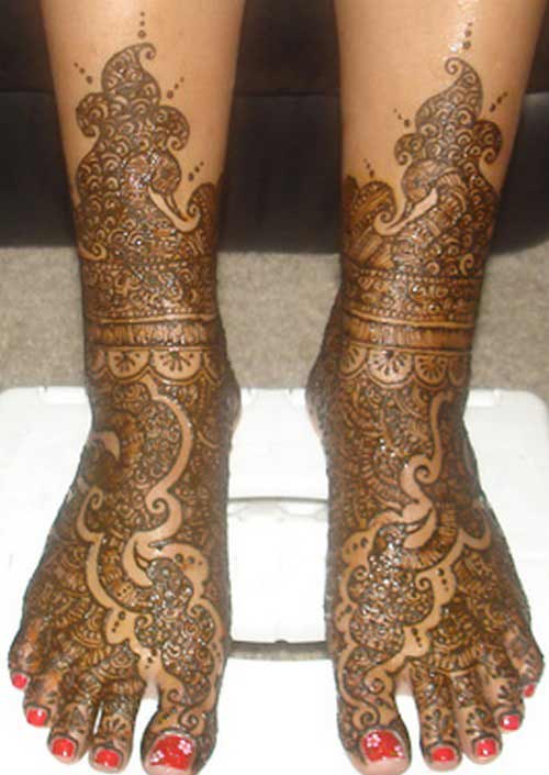 The Fashion Time: Wedding Mehndi Designs For Legs