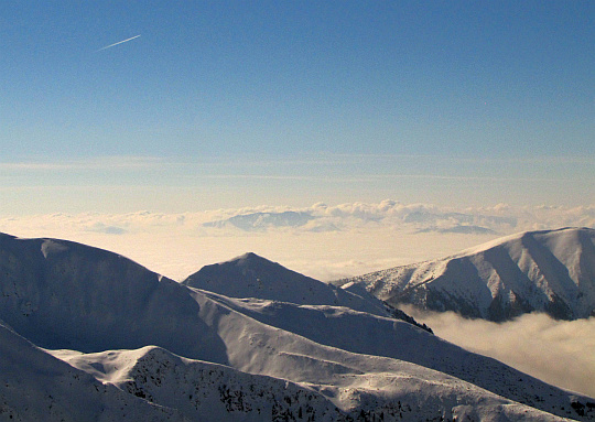 Zbliżenie na Niżne Tatry.