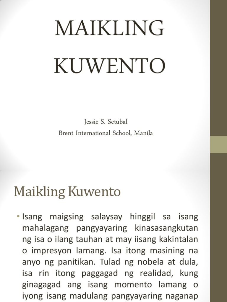 maikling kwento kahulugan - philippin news collections