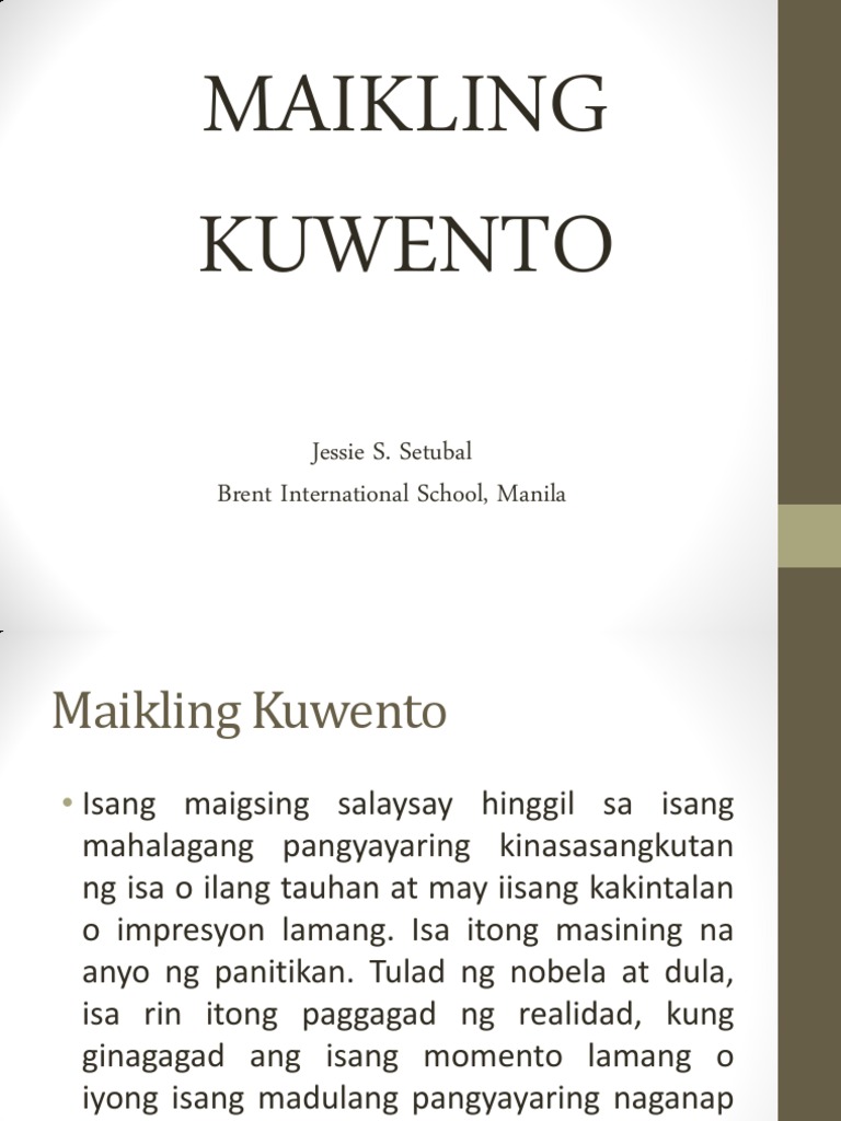 Maikling Kwento Kahulugan Philippin News Collections