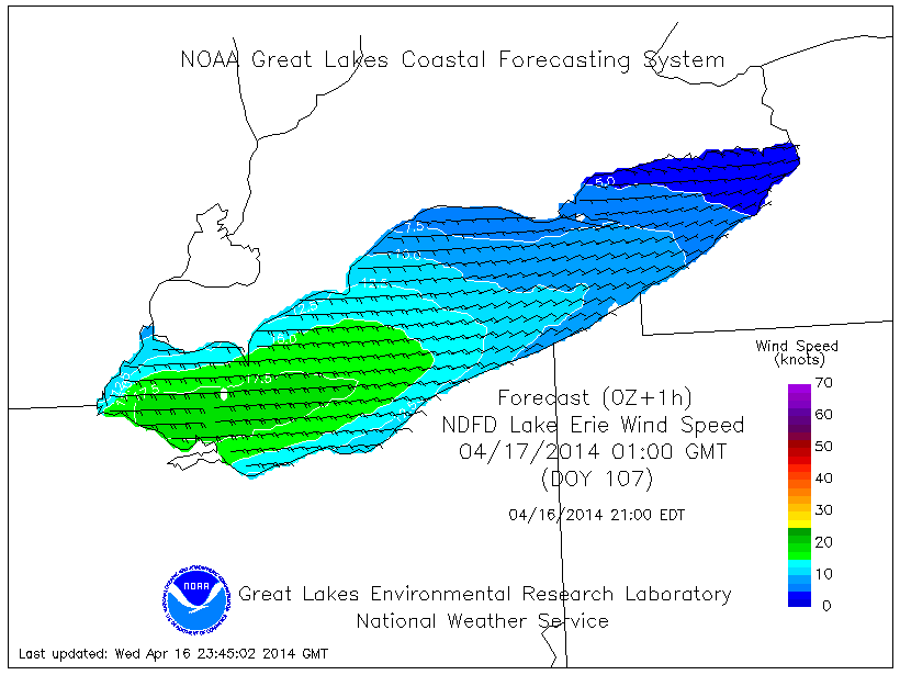 Lake Erie: Lake Erie Temperature