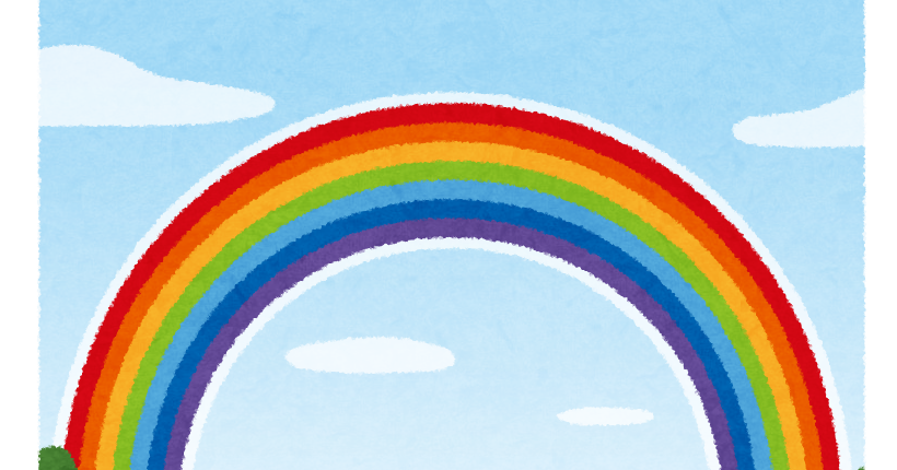 大きな虹のイラスト かわいいフリー素材集 いらすとや