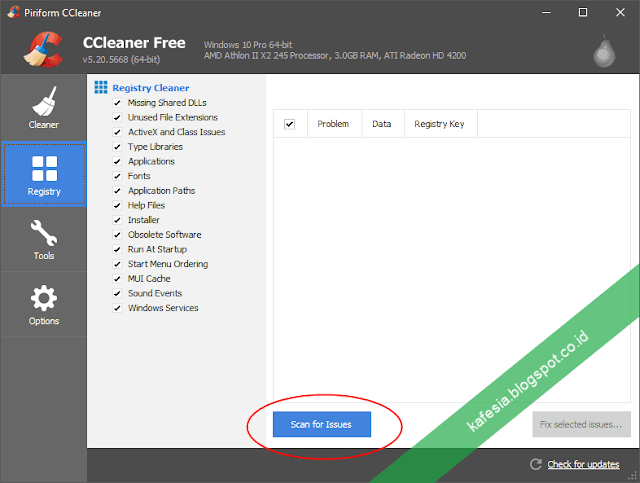 ccleaner pembersih registry