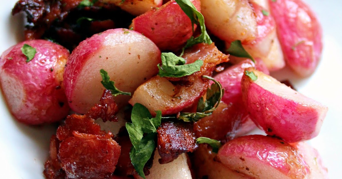 Jo and Sue Keto Bacon Fried Radishes