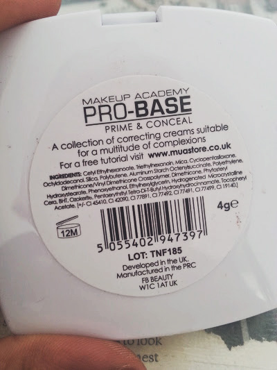 MUA Pro-Base Prime & Conceal Palette Review