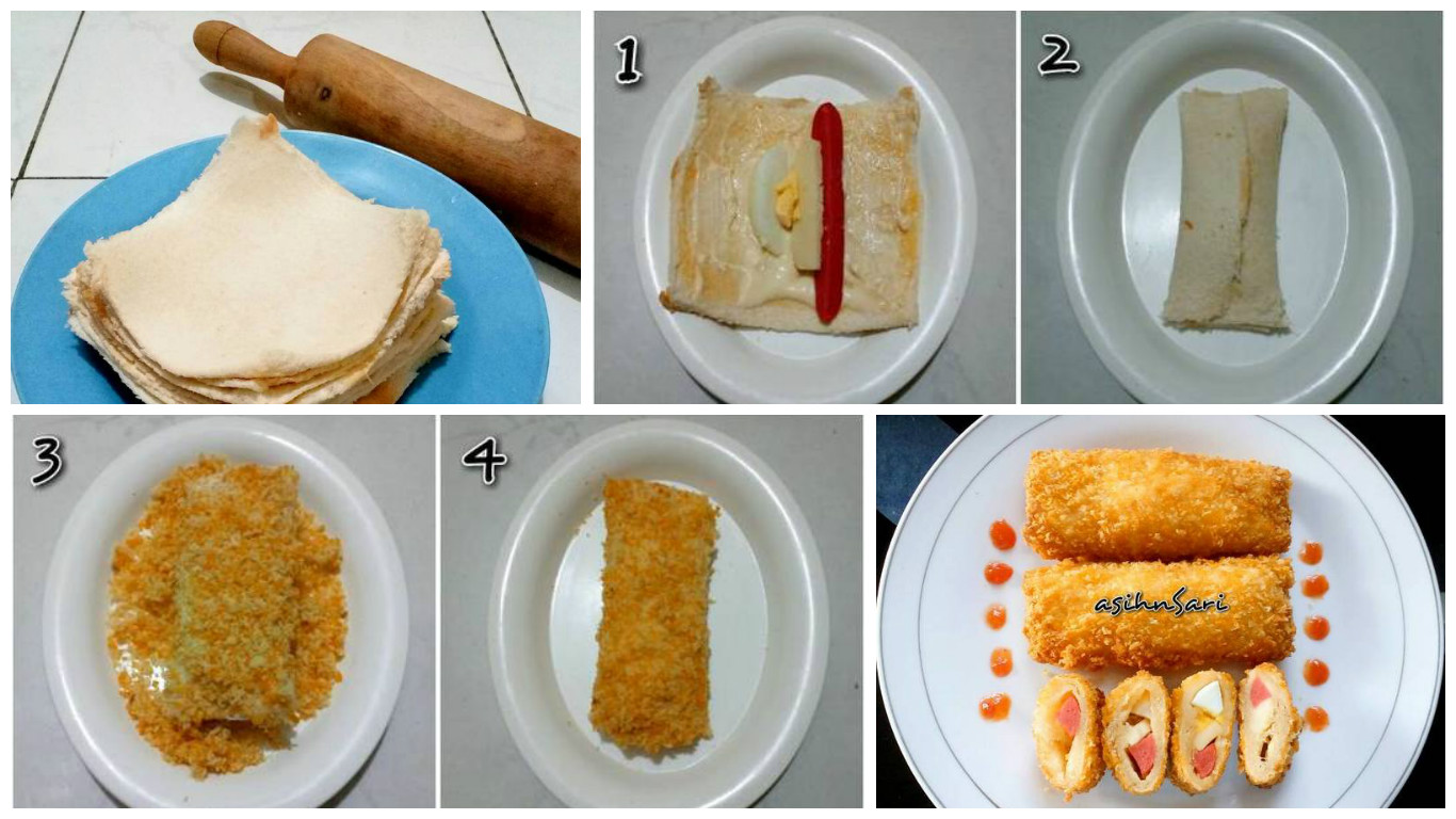 Risol Roti Tawar Sosis Mayonnaise Mudah gak pake Ribet