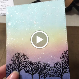 Inked Inspirations: Sunset in the Trees Card
