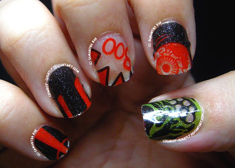 Slightly Nail Polished {REVIEW} Quirky Halloween Nail Wrap Stickers