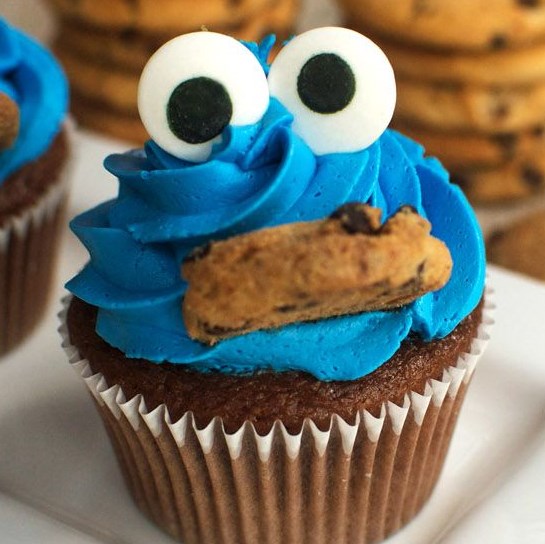COOKIE MONSTER CUPCAKES #Dessert #PartyRecipe COOKIE MONSTER CUPCAKES #Dessert #PartyRecipe