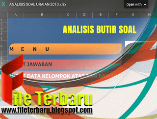Aplikasi Pembuatan Soal Ujian Sekolah Format Microsoft Excel Aplikasi Pembuatan Soal Ujian Sekolah Format Microsoft Excel