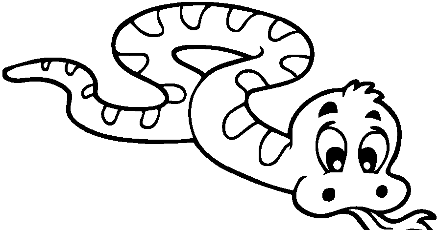 gambar mewarnai hewan ular 