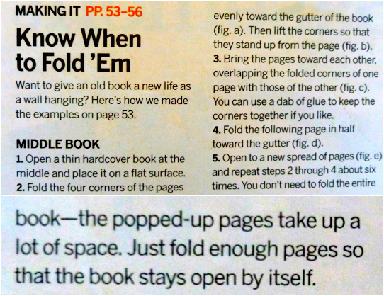 Upcycle: Book Folding from Budget Living ... | the ReFab Diaries