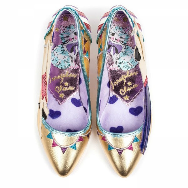 irregular choice lilac heart and metallic kitten insole for aw17 irregular choice lilac heart and metallic kitten insole for aw17