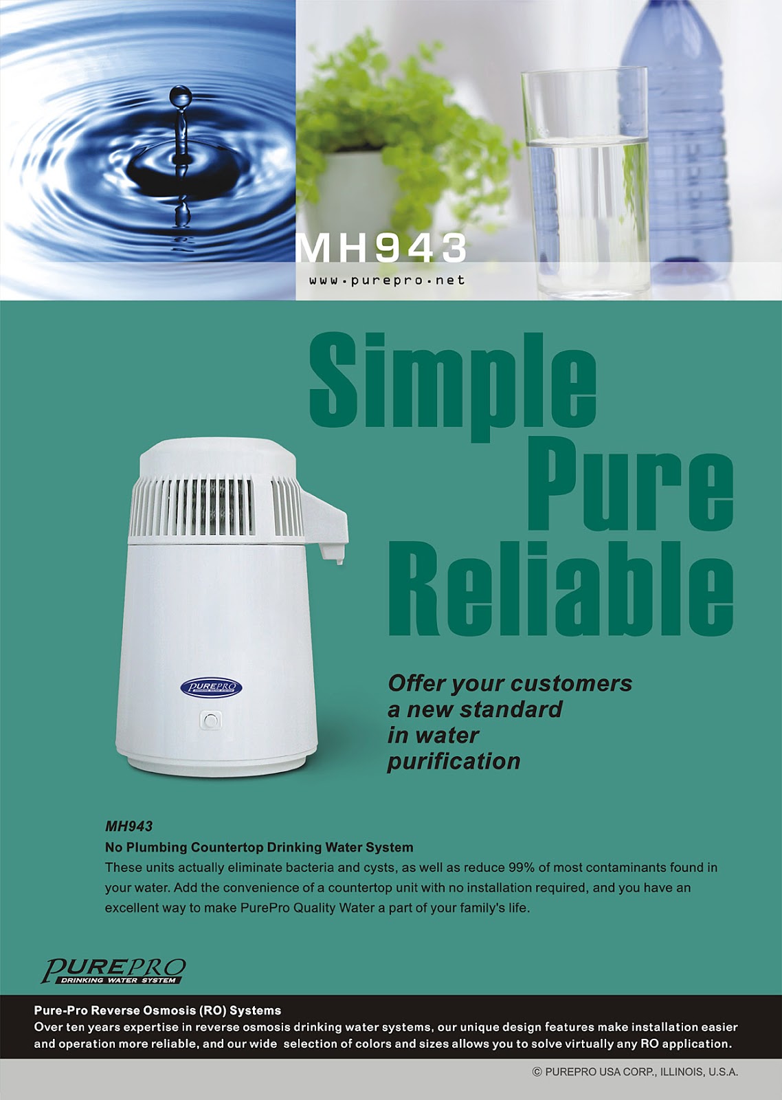 PurePro® MH-943 Water Distiller