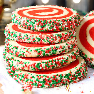 Christmas Pinwheel Sugar Cookies