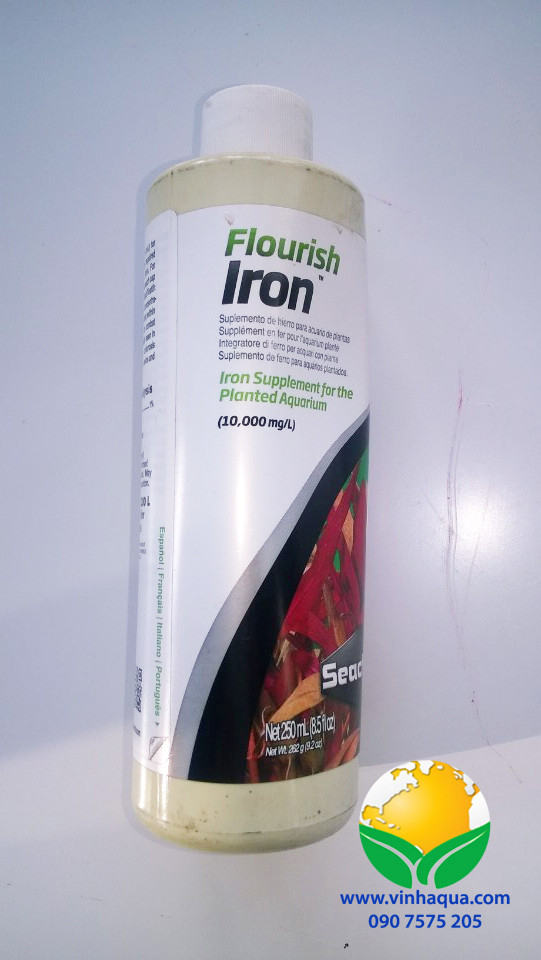 Phân nước bổ sung sắt cho cây thủy sinh đỏ Seachem Flourish Iron Phân nước bổ sung sắt cho cây thủy sinh đỏ Seachem Flourish Iron