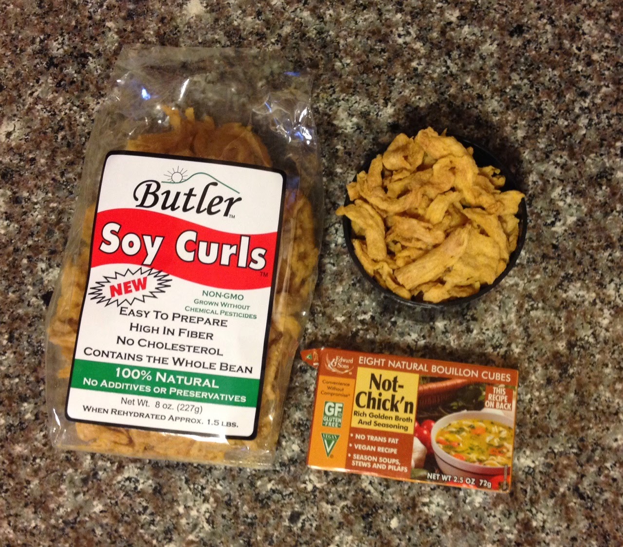 StayatHome Vegan Recipe Soy Curl 'Chicken' Salad