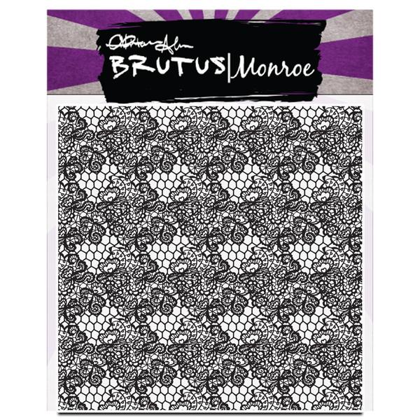 Heart Lace Background Stamp