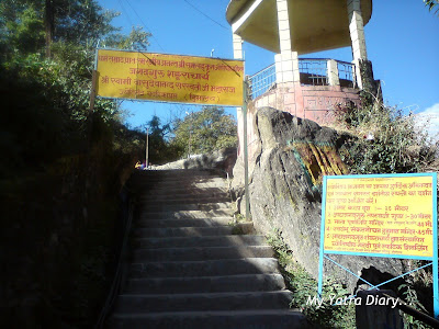 Way to the other temples in Joshimath in Uttarakhand