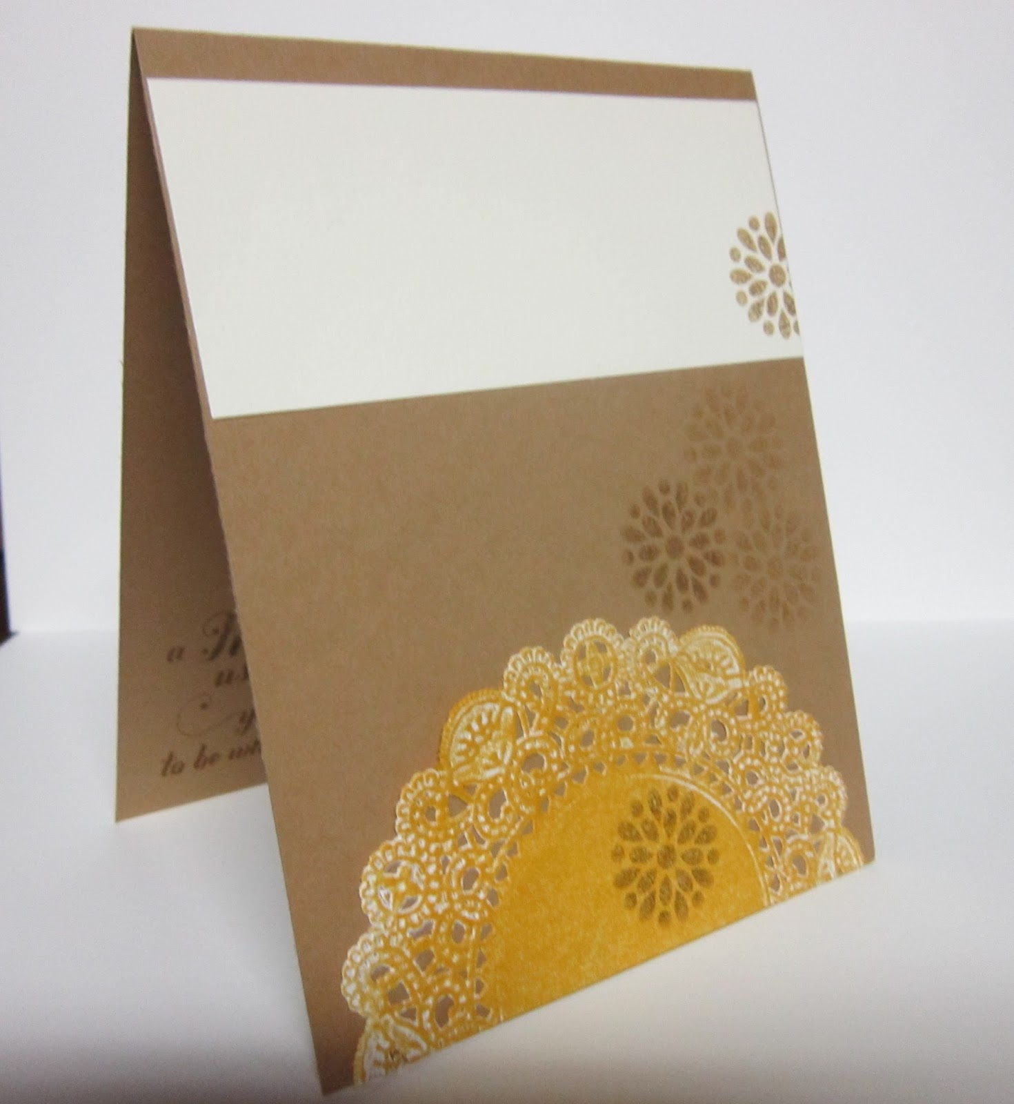 Krafting with Karen Adding Color to a White Paper Doily