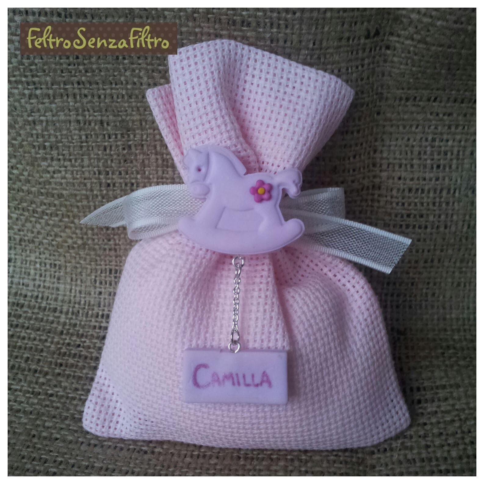 FeltroSenzaFiltro Bomboniere Nascita e Battesimo in Fimo