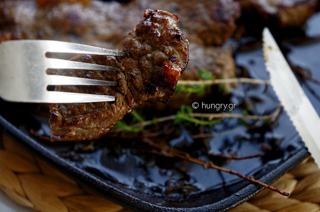 Steak in Cast Iron with Black Salt