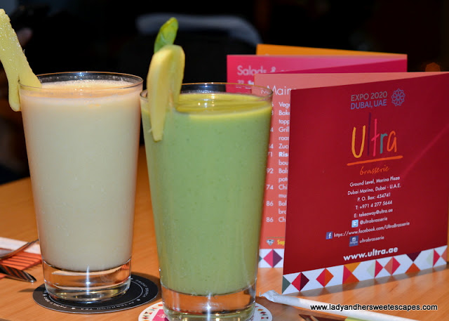 super smoothies at Ultra Brasserie