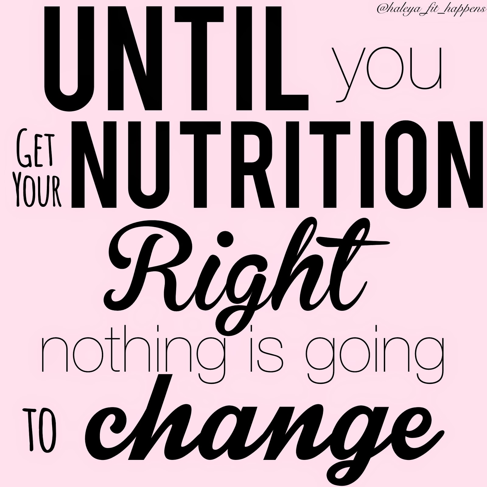 Fit Happens: NUTRITION is KEY!