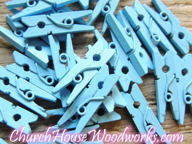 Mini Clothes Pins- Plain, White, Blue, Silver, Purple, Pink and Gold Mini Clothes Pins- Plain, White, Blue, Silver, Purple, Pink and Gold