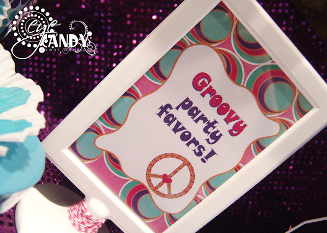 groovy party favors, peace party favors