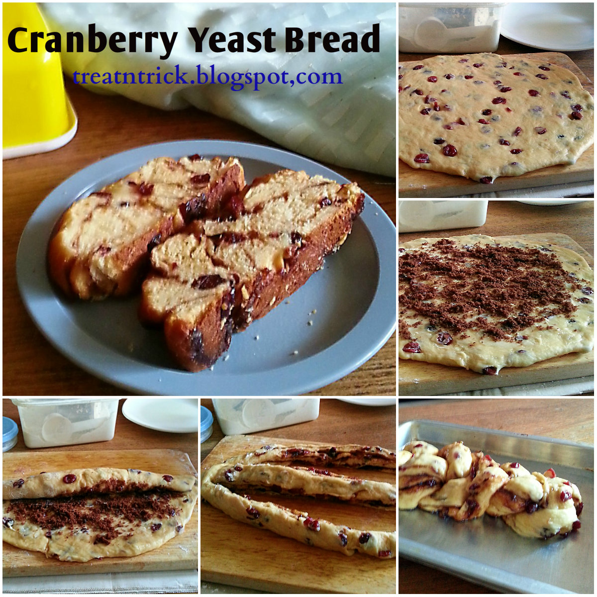 TREAT & TRICK CRANBERRY YEAST BREAD RECIPE