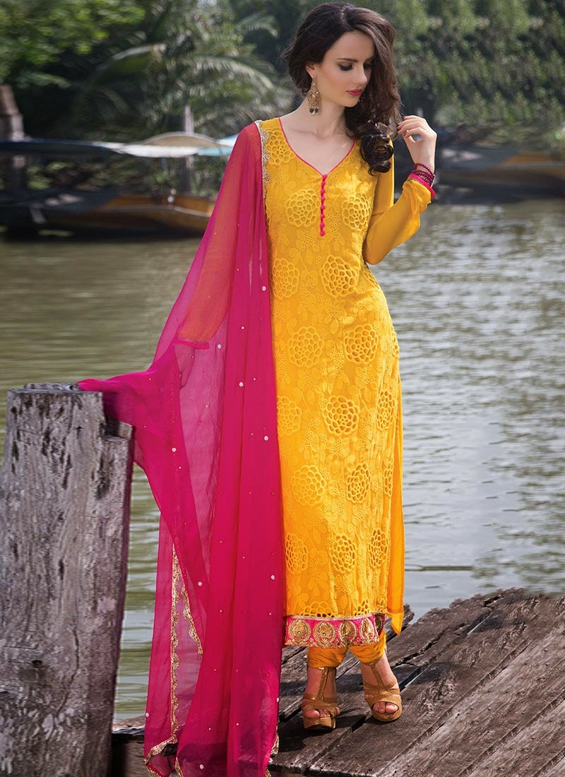 new stylish churidar design