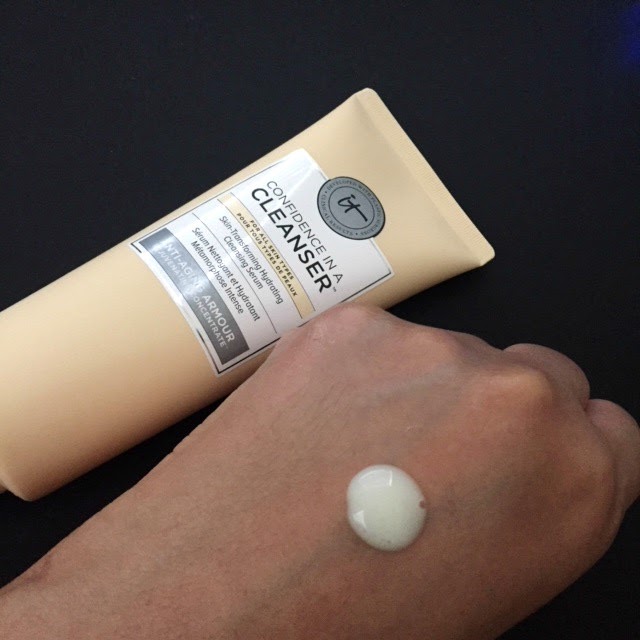 IT Cosmetics Confidence In A Cleanser, Confidence In A Cream, and