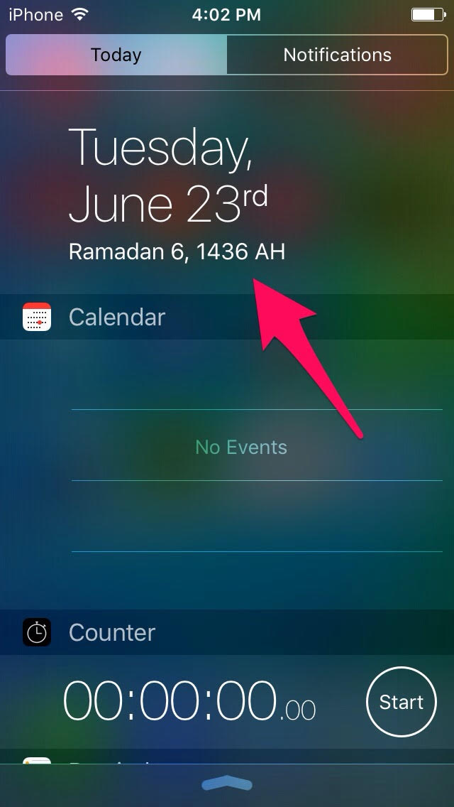 How to enable Islamic calendar in iPhone Alwaraki Blog