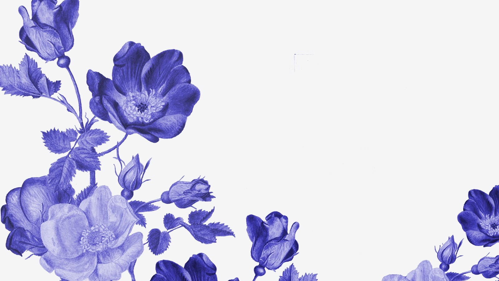 FREE INKY BLUE FLORAL WALLPAPERS. Gathering Beauty